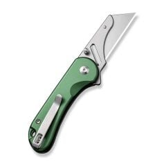 Civivi Elementum Utility Thumb Stud & Button Lock Knife Aluminum Green Handle Çakı