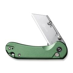 Civivi Elementum Utility Thumb Stud & Button Lock Knife Aluminum Green Handle Çakı