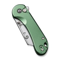 Civivi Elementum Utility Thumb Stud & Button Lock Knife Aluminum Green Handle Çakı