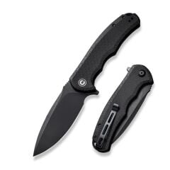 Civivi Praxis Flipper Knife All Black Micarta Handle Çakı
