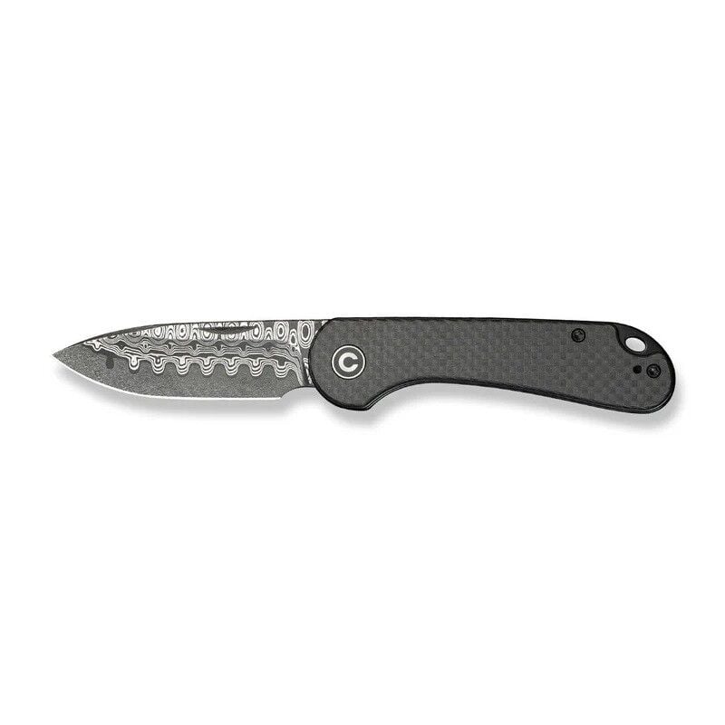 Civivi Elementum Slip Joint Knife Carbon Fiber Handle Damascus Twill Çakı
