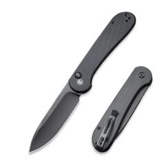 Civivi Button Lock Elementum Pocket Knife Black G10 Handle Çakı