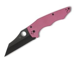 Spyderco Yojumbo Pink G-10 CPM S30V Black Blade PlainEdge Çakı