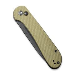 Civivi Button Lock Elementum Pocket Knife Micarta Handle Çakı