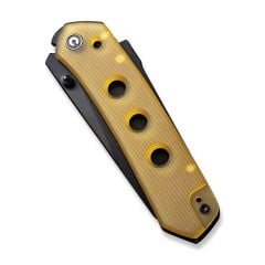 Civivi Vision FG Thumb Stud & Superlock Knife Amber & Black Ultem Handle Çakı