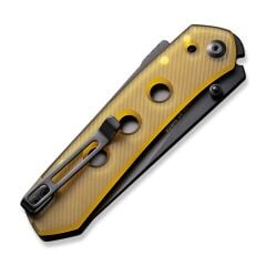 Civivi Vision FG Thumb Stud & Superlock Knife Amber & Black Ultem Handle Çakı