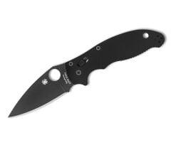 Spyderco Manix 2 Black G-10 Black Blade PlainEdge Çakı