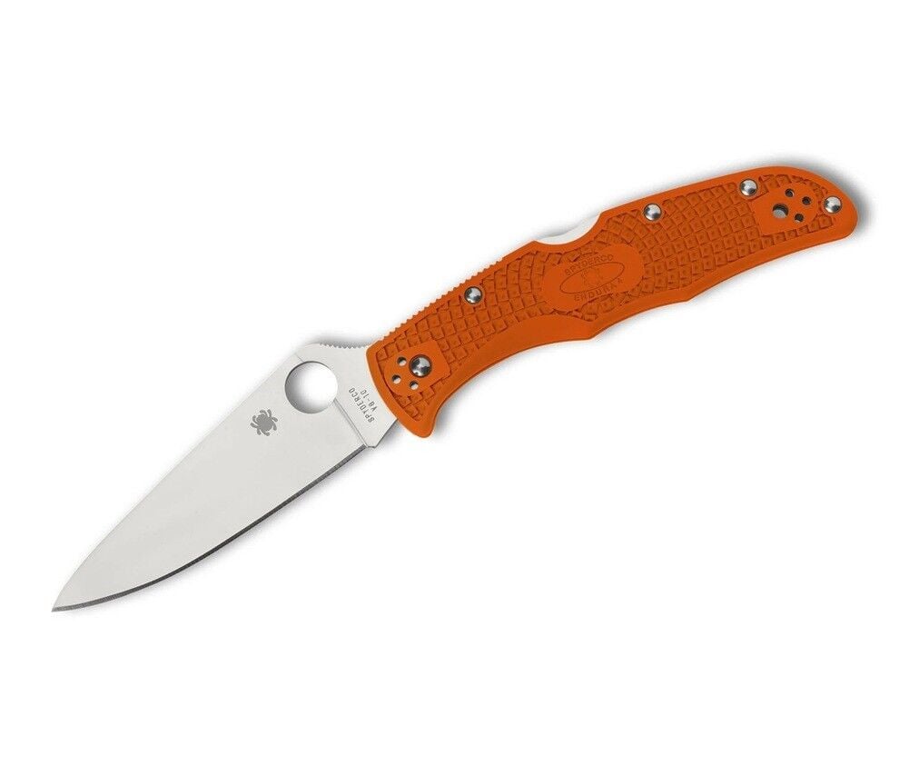 Spyderco Endura 4 Orange Lightweight Flat Ground PlainEdge Çakı