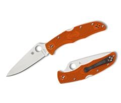 Spyderco Endura 4 Orange Lightweight Flat Ground PlainEdge Çakı