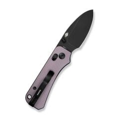 Civivi Baby Banter 2 Thumb Stud & Crossbar Lock Knife Purple Aluminum Handle Black Stonewashed Çakı