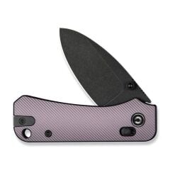 Civivi Baby Banter 2 Thumb Stud & Crossbar Lock Knife Purple Aluminum Handle Black Stonewashed Çakı