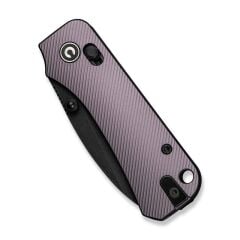 Civivi Baby Banter 2 Thumb Stud & Crossbar Lock Knife Purple Aluminum Handle Black Stonewashed Çakı