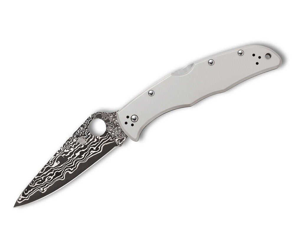 Spyderco Endura 4 Titanium Damascus PlainEdge Çakı