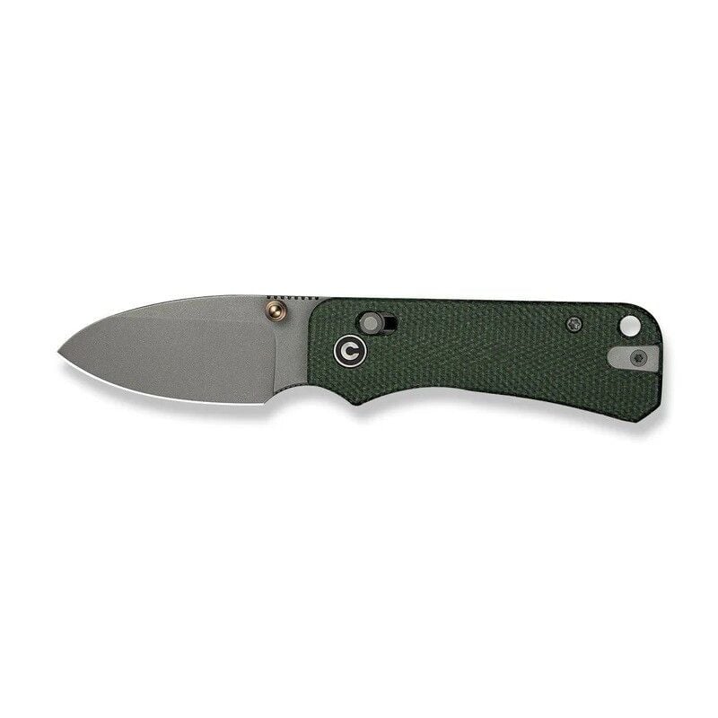 Civivi Baby Banter 2 Thumb Stud & Crossbar Lock Knife Green Micarta Handle Çakı