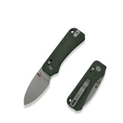Civivi Baby Banter 2 Thumb Stud & Crossbar Lock Knife Green Micarta Handle Çakı