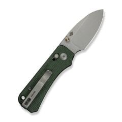 Civivi Baby Banter 2 Thumb Stud & Crossbar Lock Knife Green Micarta Handle Çakı