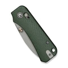Civivi Baby Banter 2 Thumb Stud & Crossbar Lock Knife Green Micarta Handle Çakı