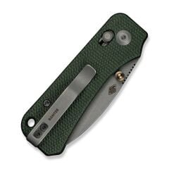 Civivi Baby Banter 2 Thumb Stud & Crossbar Lock Knife Green Micarta Handle Çakı