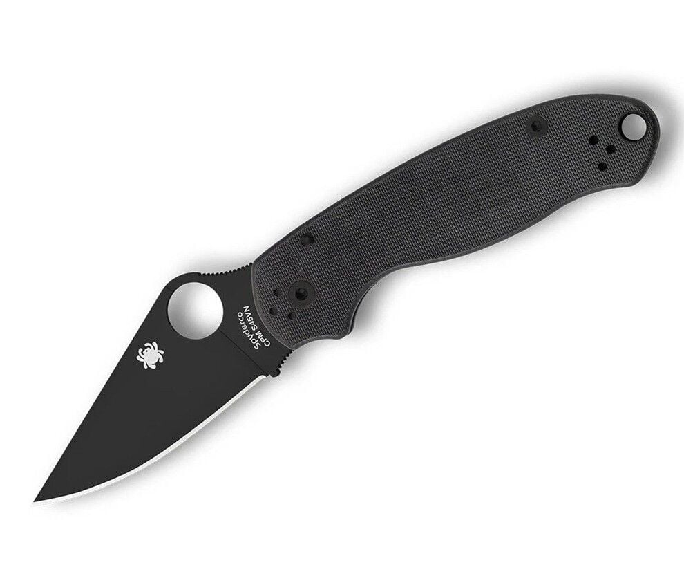 Spyderco Para 3 Black G-10 Black Blade PlainEdge Çakı