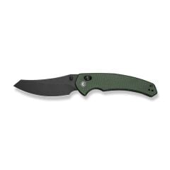 Civivi Sixgill Thumb Stud & Crossbar Lock Knife Black Stonewashed Green Micarta Handle Çakı