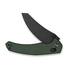 Civivi Sixgill Thumb Stud & Crossbar Lock Knife Black Stonewashed Green Micarta Handle Çakı