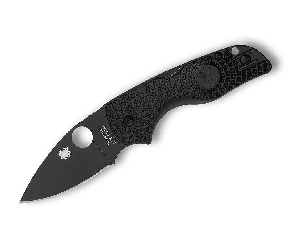 Spyderco Lil Native Black Lightweight Black Blade PlainEdge Çakı