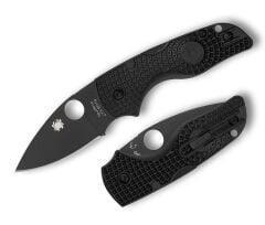 Spyderco Lil Native Black Lightweight Black Blade PlainEdge Çakı