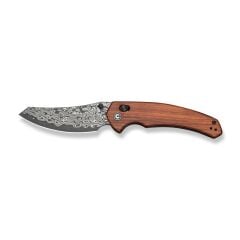 Civivi Sixgill Thumb Stud & Crossbar Lock Knife Damascus Wood Handle Çakı