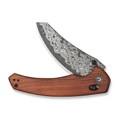Civivi Sixgill Thumb Stud & Crossbar Lock Knife Damascus Wood Handle Çakı