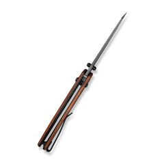Civivi Sixgill Thumb Stud & Crossbar Lock Knife Damascus Wood Handle Çakı