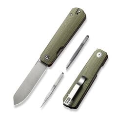 Civivi Sendy Flipper Knife Green G10 Handle Çakı