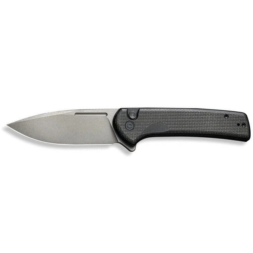 Civivi Conspirator Flipper & Button Lock Knife Black Micarta Handle