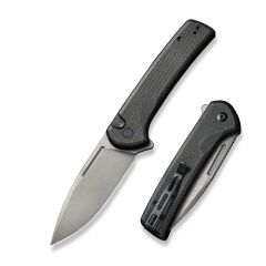 Civivi Conspirator Flipper & Button Lock Knife Black Micarta Handle