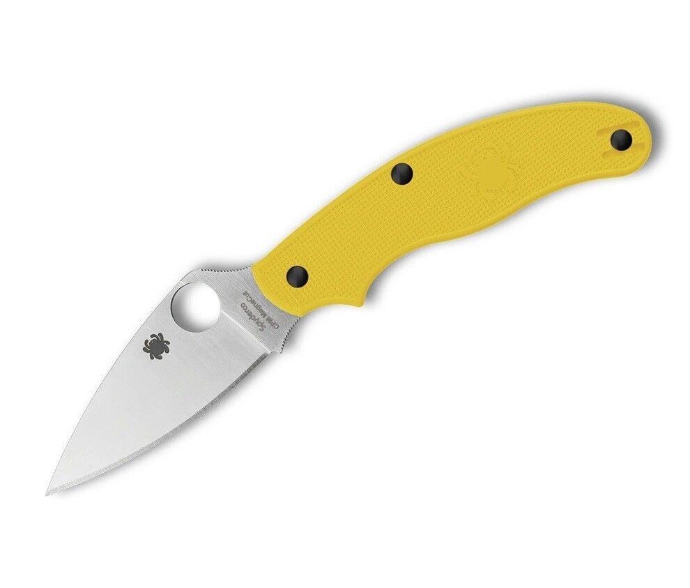 Spyderco UK Penknife Salt Yellow Lightweigt CPM Magnacut Leaf PlainEdge Çakı