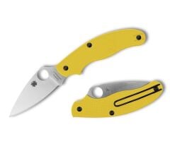 Spyderco UK Penknife Salt Yellow Lightweigt CPM Magnacut Leaf PlainEdge Çakı