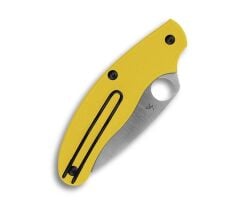 Spyderco UK Penknife Salt Yellow Lightweigt CPM Magnacut Leaf PlainEdge Çakı