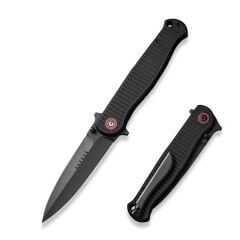 Civivi RS71 Flipper & Thumb Stud Knife All Black G10 Handle Çakı