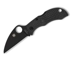 Spyderco Manbug Black Lightweight Black Blade Wharncliffe PlainEdge Çakı