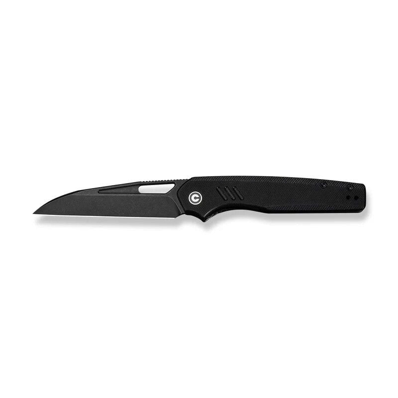 Civivi Guile Front Flipper & Thumb Hole Knife Black G10 Handle Black Stonewashed Çakı