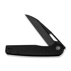 Civivi Guile Front Flipper & Thumb Hole Knife Black G10 Handle Black Stonewashed Çakı