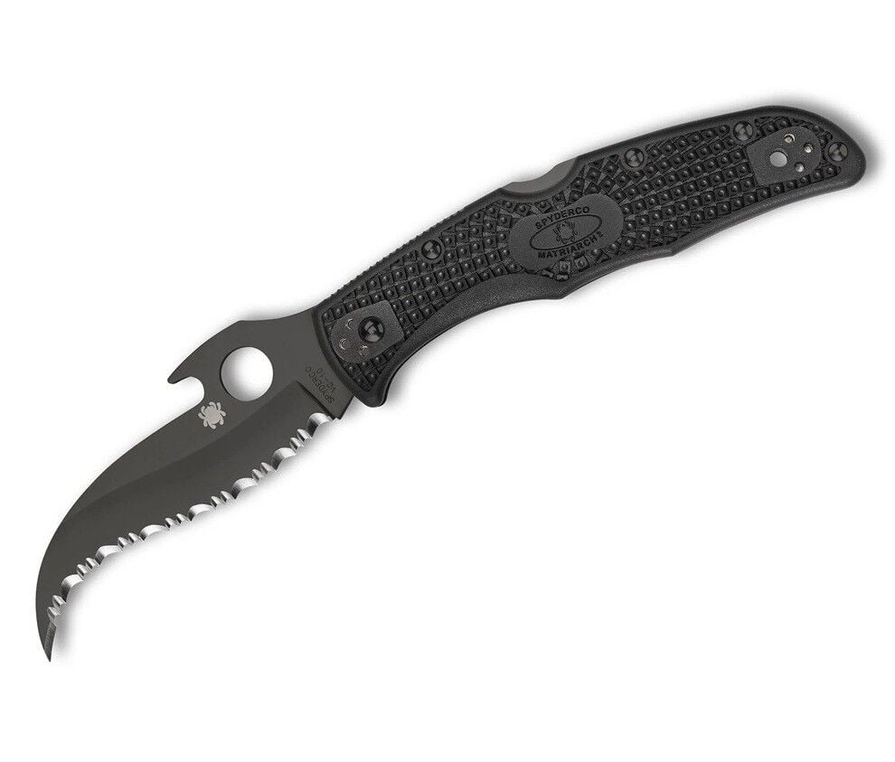 Spyderco Matriarch 2 Black Lightweigt Emerson Opener Black Blade SpyderEdge Çakı