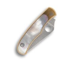 Spyderco Bug Nickel Silver Abalone PlainEdge Çakı