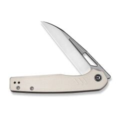 Civivi Guile Front Flipper & Thumb Hole Knife Ivory G10 Handle Satin Finished Çakı