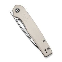Civivi Guile Front Flipper & Thumb Hole Knife Ivory G10 Handle Satin Finished Çakı