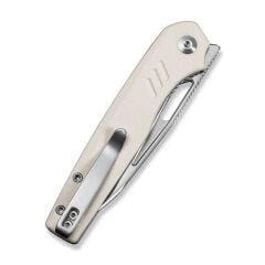 Civivi Guile Front Flipper & Thumb Hole Knife Ivory G10 Handle Satin Finished Çakı