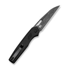 Civivi Guile Front Flipper & Thumb Hole Knife Black Canvas Micarta Handle Damascus Çakı