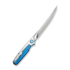 Civivi Shawka Folding Fillet Knife Silver And Blue Aluminum Handle Çakı