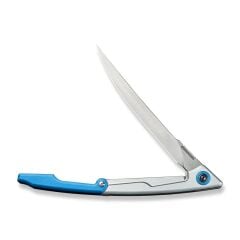 Civivi Shawka Folding Fillet Knife Silver And Blue Aluminum Handle Çakı
