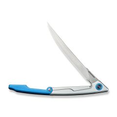 Civivi Shawka Folding Fillet Knife Silver And Blue Aluminum Handle Çakı