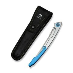 Civivi Shawka Folding Fillet Knife Silver And Blue Aluminum Handle Çakı